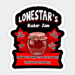 Lonestar's Radar Jam Sticker